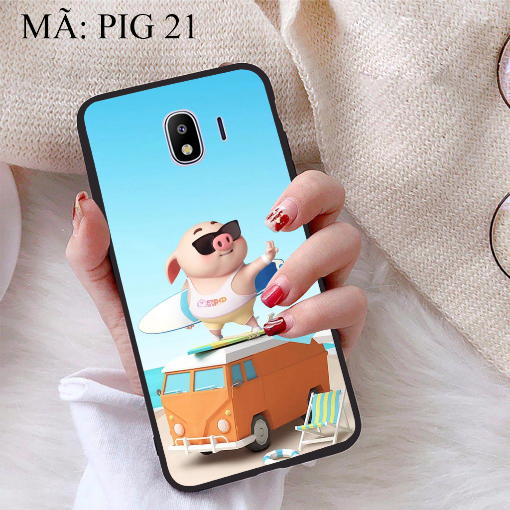[HCM]Ốp lưng iCase dành cho Samsung Galaxy J4 viền dẻo TPU BST Pig Cute