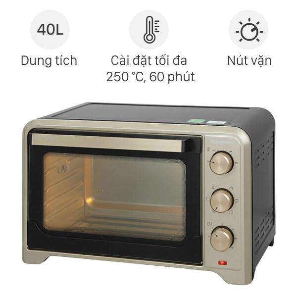 Lò nướng kangaroo kg4001 40 lít hàng giá rẻ trưng bày đẹp mới 98-99% bảo hành 12 tháng chính hãng 100% bảo hành 12 tháng