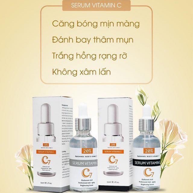 Serum Vitamin C C7 60ml Phục Hồi Cân Bằng Độ Ẩm Da