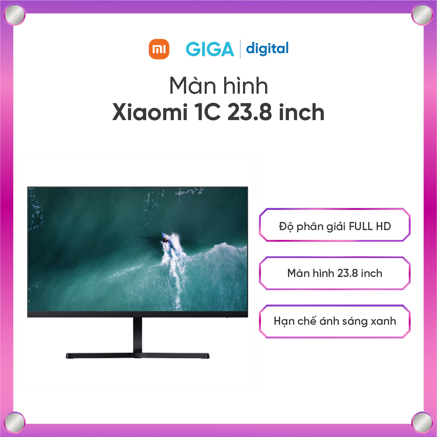 [ Hỏa tốc HN - HCM ]   Màn hình Xiaomi 1C 23.8 inch (Màn hình 24 inch) - BH 36 tháng | Mi desktop monitor 1C BHR4510GL