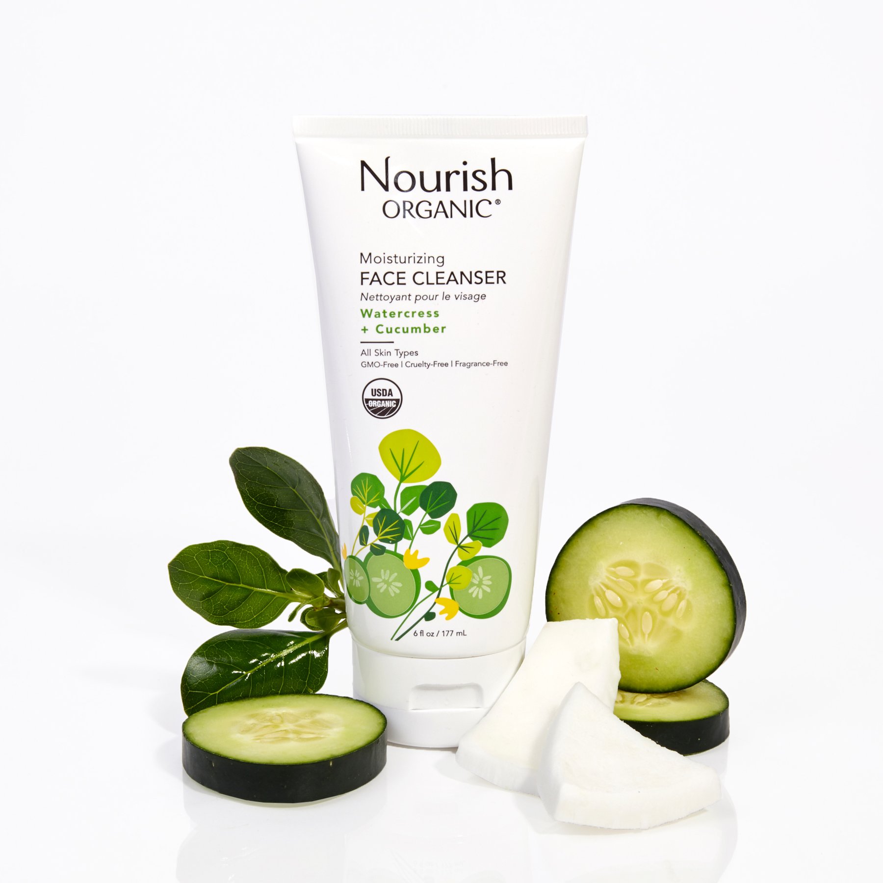 Sữa rửa mặt hữu cơ Nourish Organic 177ml