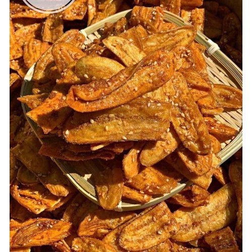 1KG CHUỐI SẤY GIÒN TẨM MÈ VỪNG - ĐẶC SẢN ĐỒNG NAI