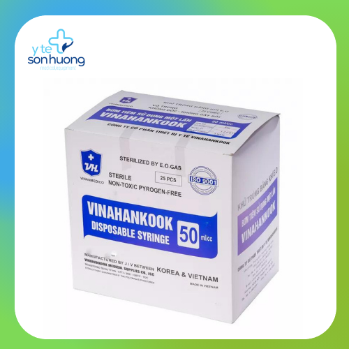 Bơm tiêm Vinahankook 50ml/cc Cho ăn