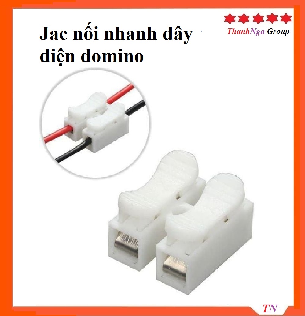Jac nối nhanh dây điện domino Combo 10 cái