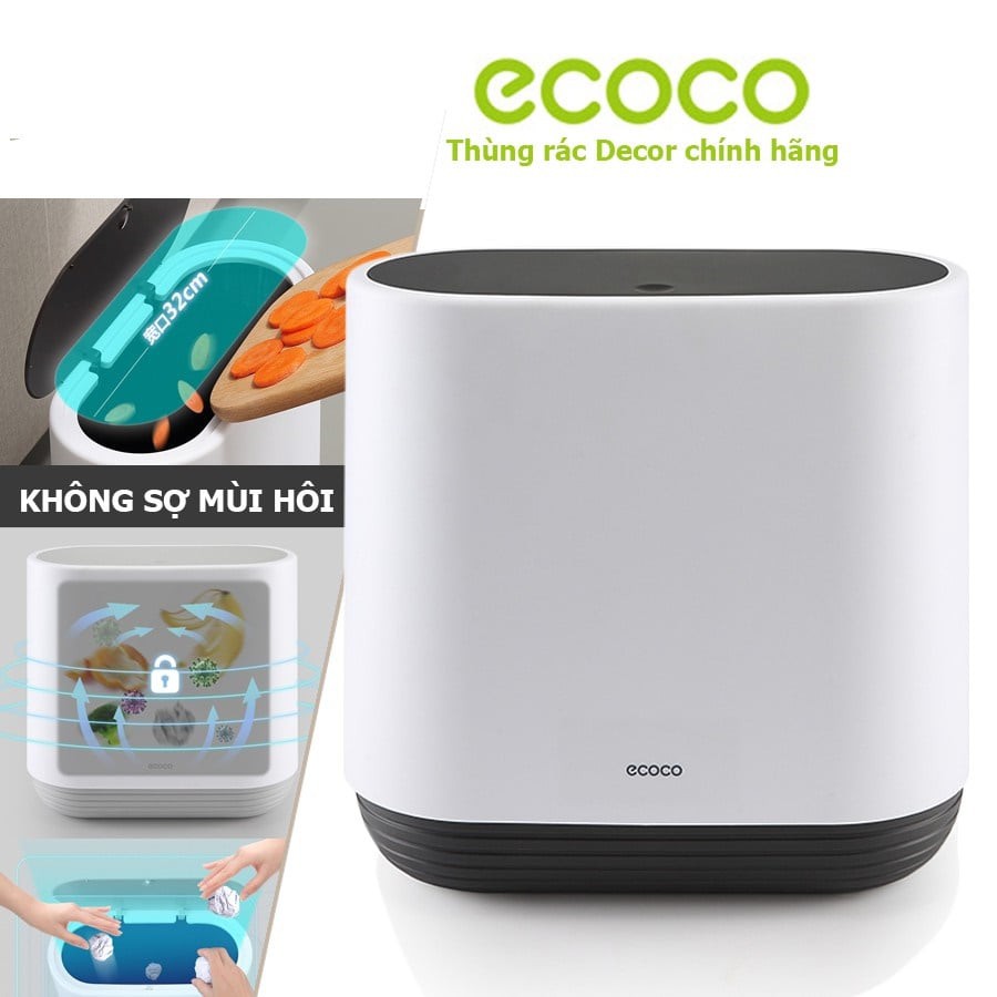 Thùng đựng rác 10l nhấn nắp ecoco e1906 thùng đựng rác ecoco e1906 | thùng đựng rác nhấn nút ecoco e1906 thùng rác tiện ích ecoco e1906 cao cấp thùng rác nhấn nắp 10l ht sys - e1906 - phong cách bắc âu