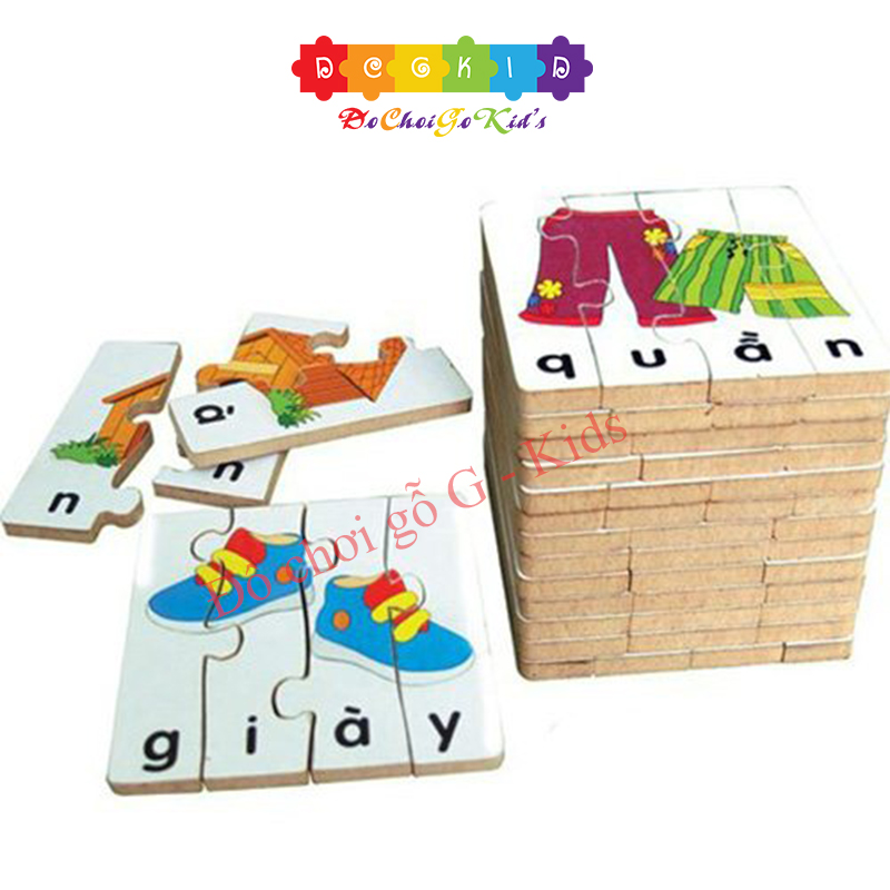 Đồ chơi gỗ - Bộ ghép hình học chữ tiếng anh 2 winwintoys
