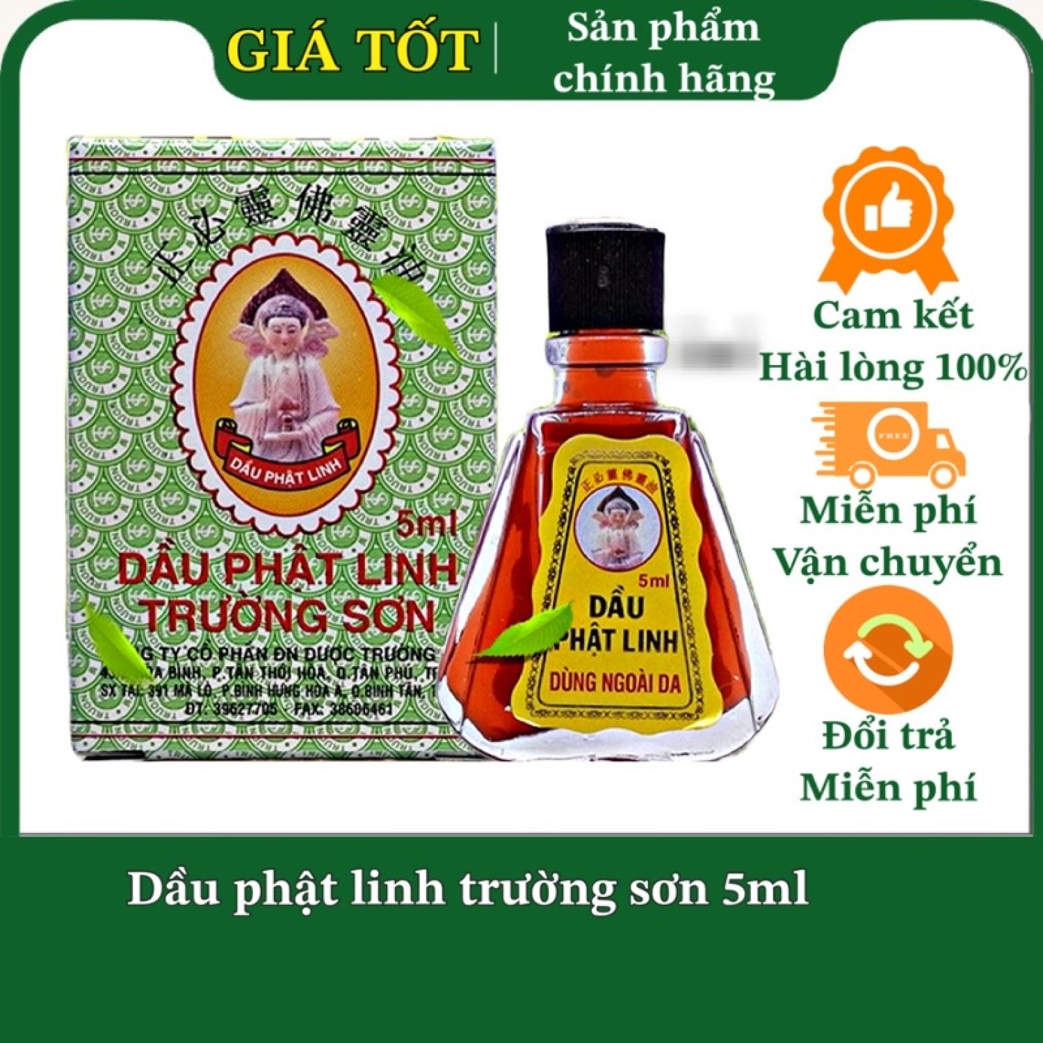 Dầu Phật Linh Trường Sơn Chính Hãng 5ml