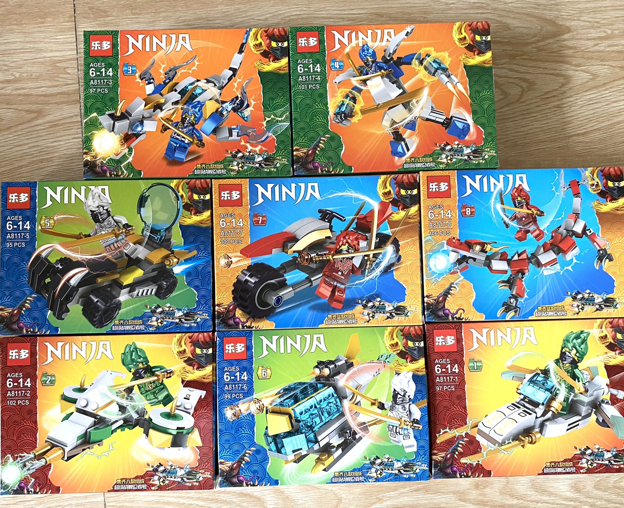 Bộ ráp hình non-lego ninja mẫu a8117