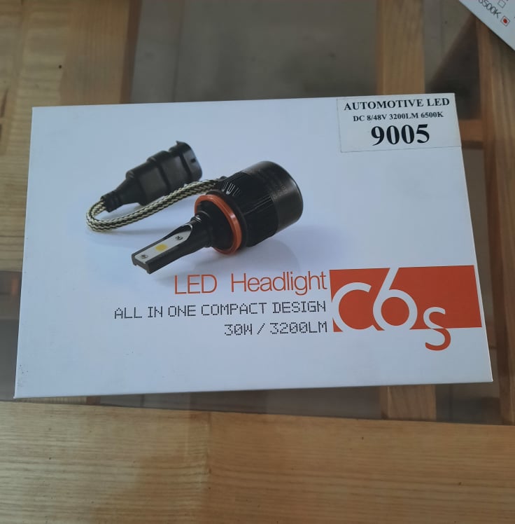 Bóng đèn led c6s chân h4, 9005, 9006 siêu sáng cho ô tô, xe máy