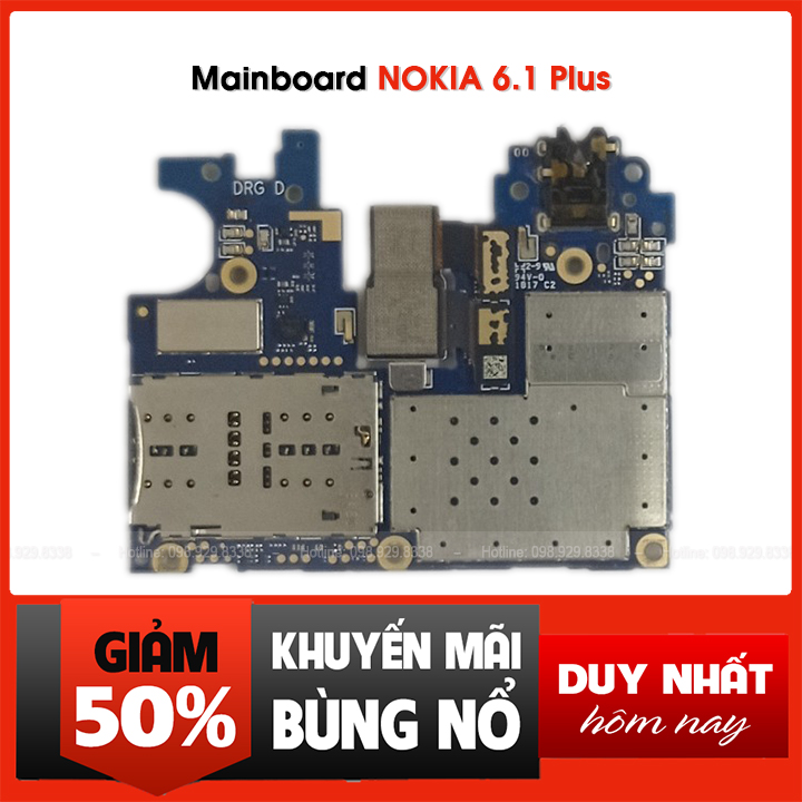 Main Nokia 6.1 Plus - Mainboard điện thoại Nokia 6.1 Plus zin bóc máy