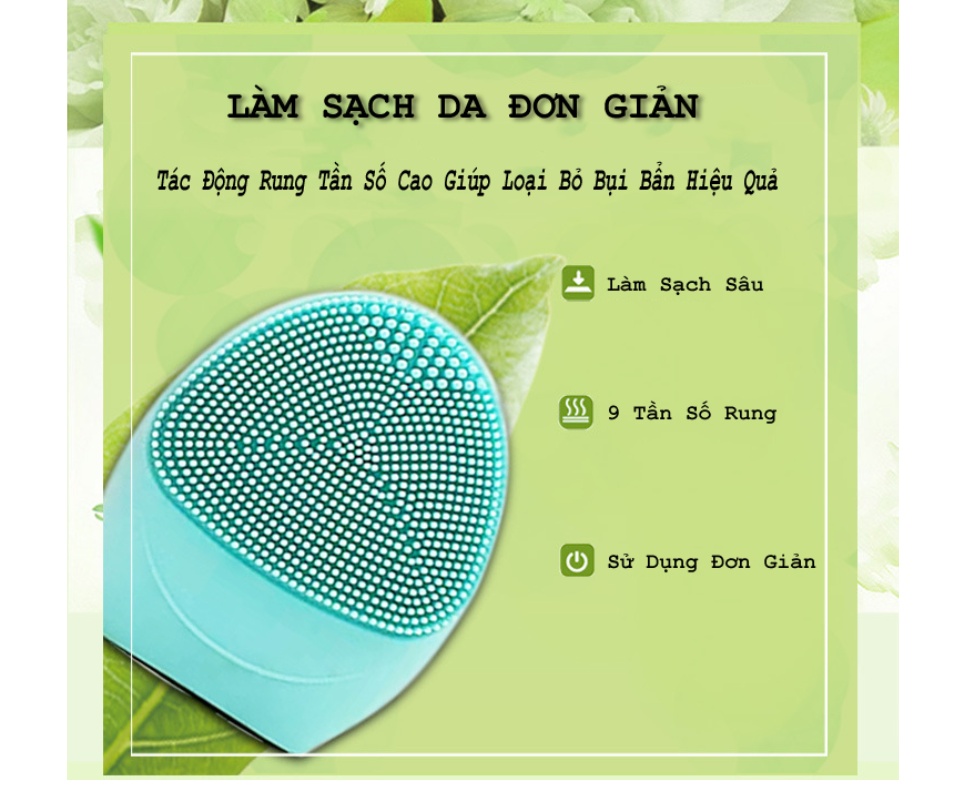 Máy rửa mặt massage mặt cầm tay sạc mini tiện dụng
