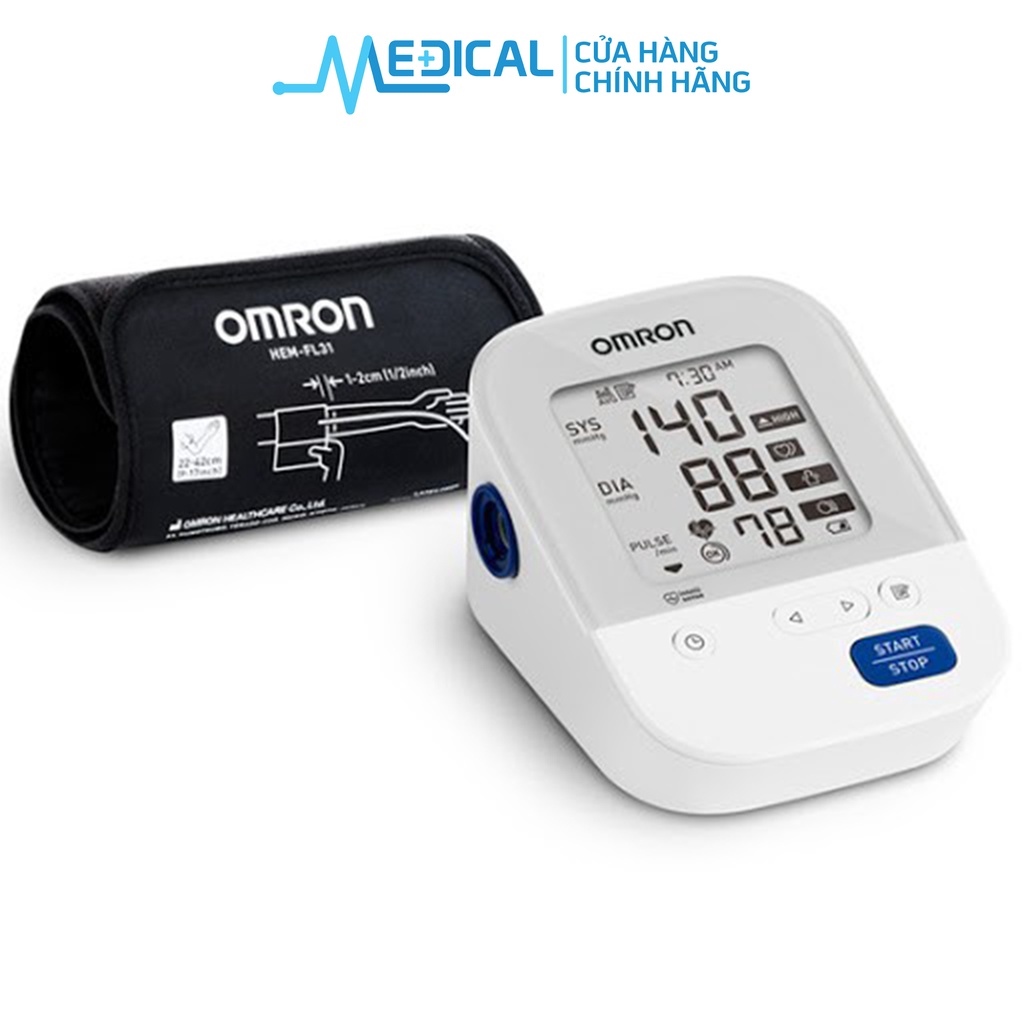 ❣❈⊕ Máy đo huyết áp bắp tay tự động OMRON HEM-7156 vòng bít xoay 360