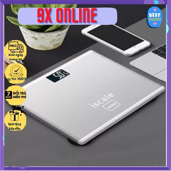 Cân sức khỏe điện tử kiểu dáng iphone iscale - cân hình iphone - cân iphone tải trọng 180kg caniphone