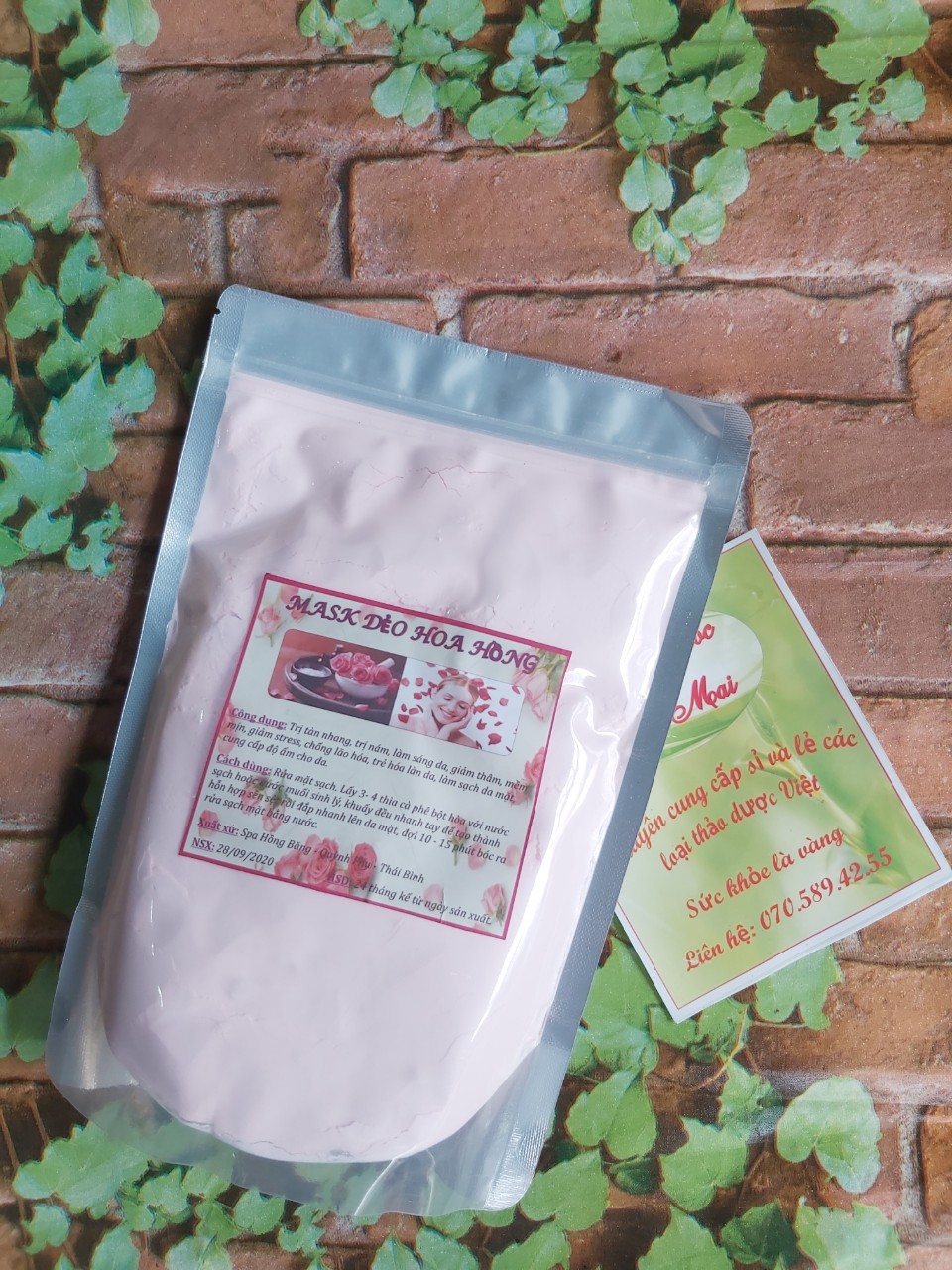 500gr mặt nạ dẻo hoa hồng chuyên dụng Spa