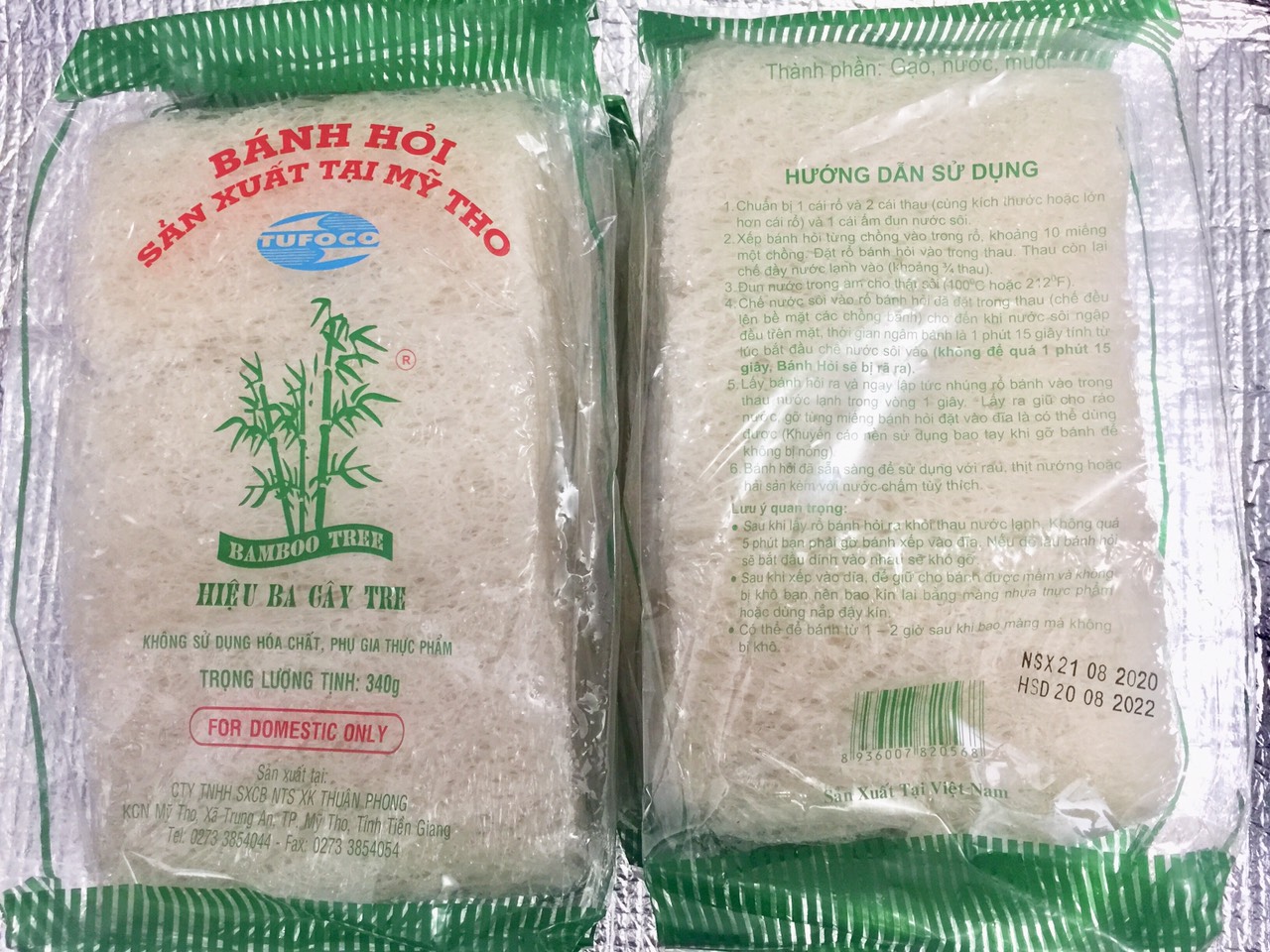 COMPO 2 GÓI BÁNH HỎI KHÔ ĐẶC SẢN MỸ THO 340gr/gói