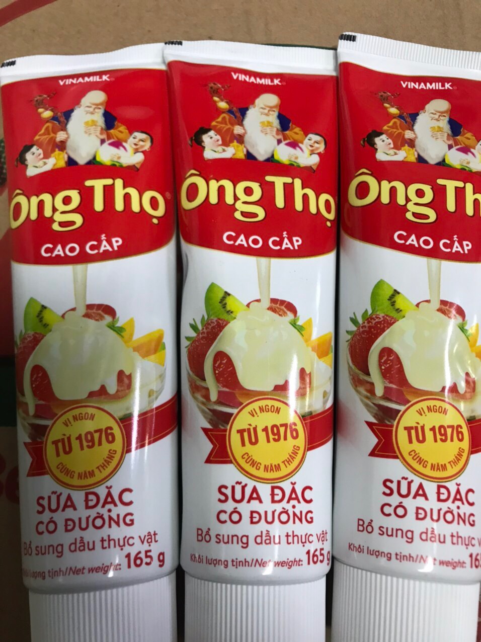 COMBO 2 TUÝP SỮA ĐẶC ÔNG THỌ ĐỎ 165GX4