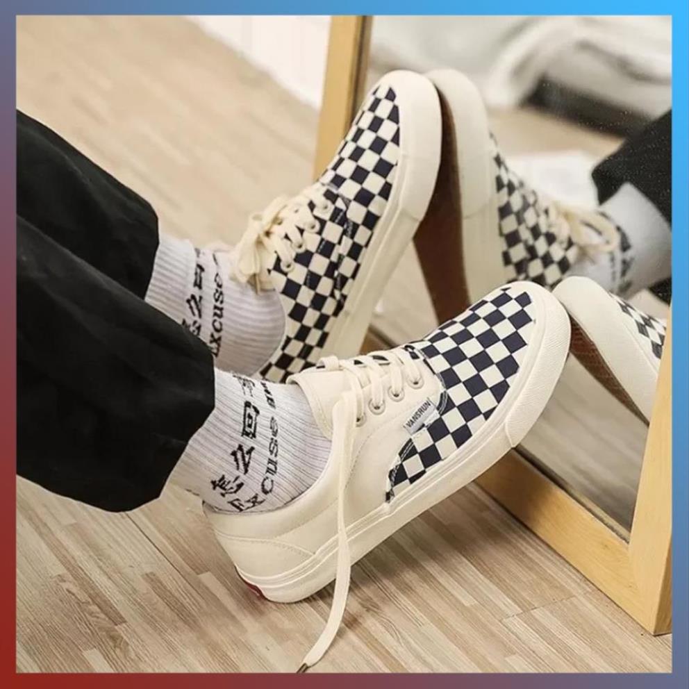 Giày vans caro buộc dây, giày vans buộc dây hàng cao cấp full box + bill