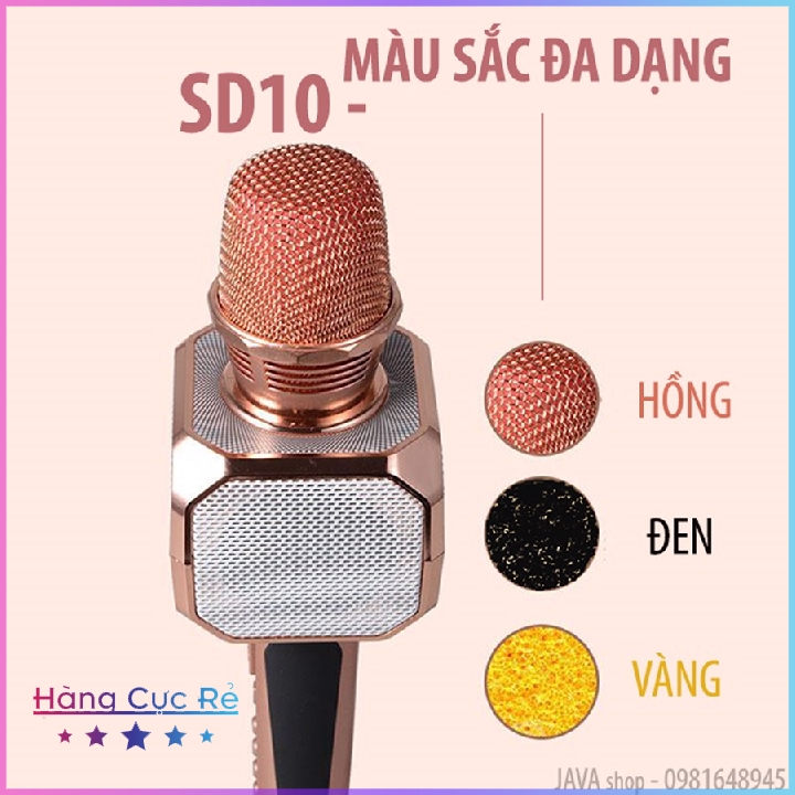 Micro hát Karaoke Bluetooth cực hay SD10 model 2021 - Shop Hàng Cực Rẻ