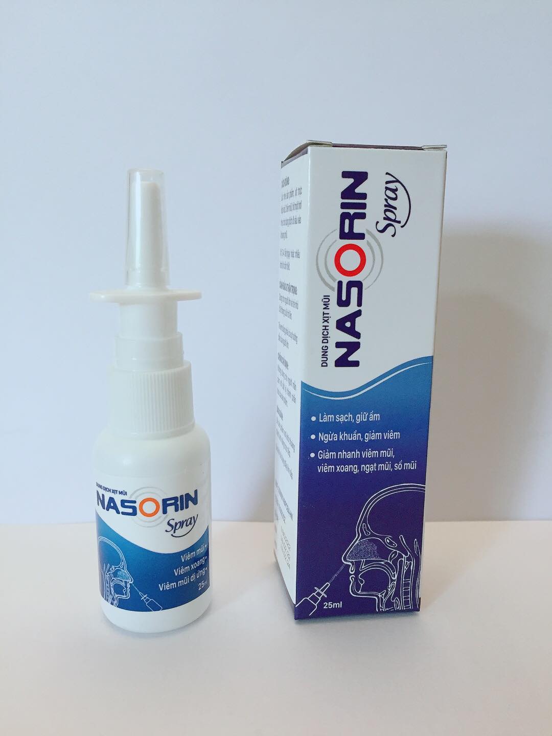 Dung dịch xịt mũi nasorin 25ml - dung dịch làm sạch mũi
