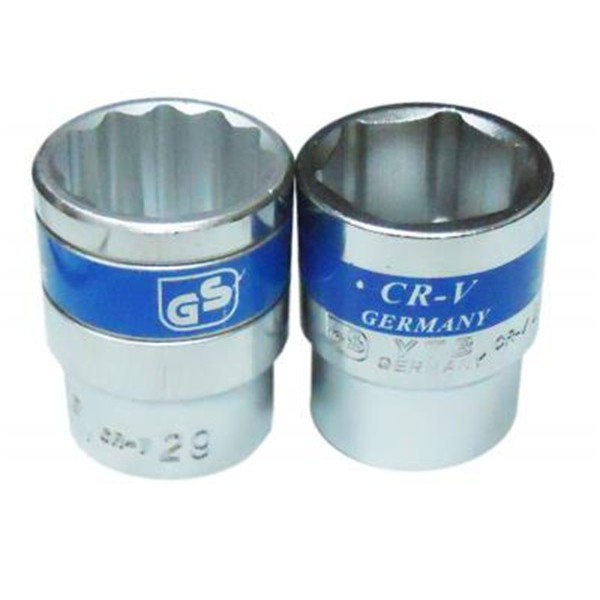Đầu Típ (Đầu Tuýp) Lục Ngắn 1/2 Lẻ Đủ Số Thép CR-V