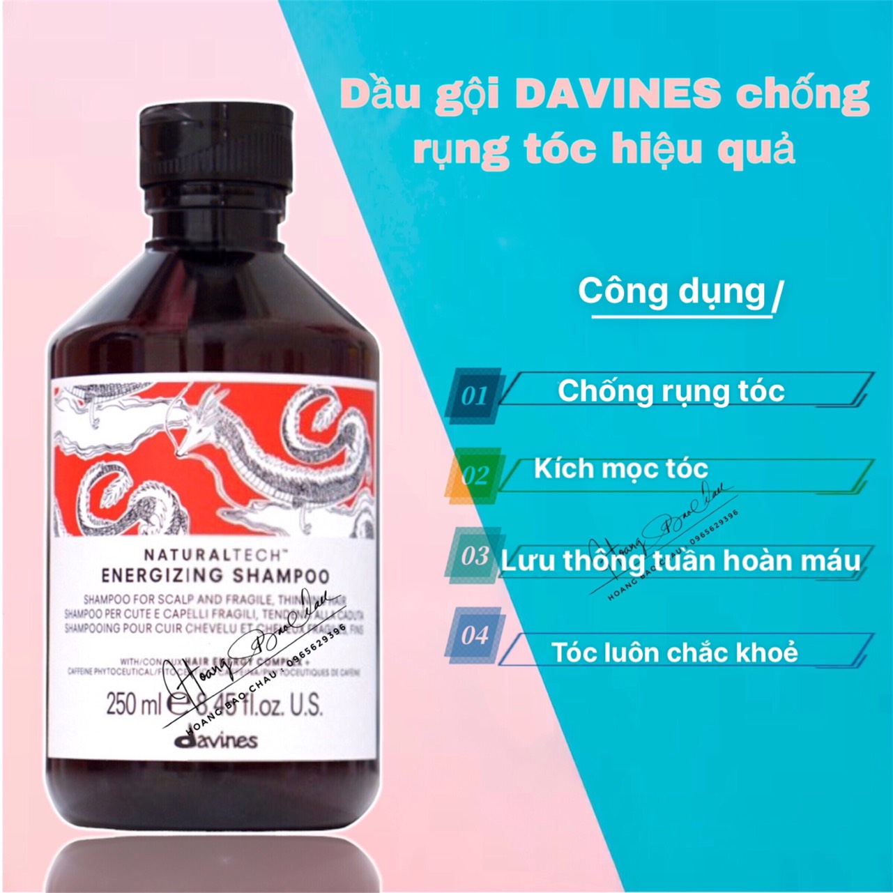 Davines Naturaltech Energizing Shampoo 250ML Genuine
