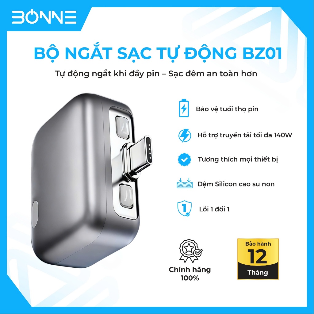 Bộ sạc tự động 140w bảo vệ quá tải, Bộ ngắt nguồn tự động 140W an toàn bảo vệ pin...