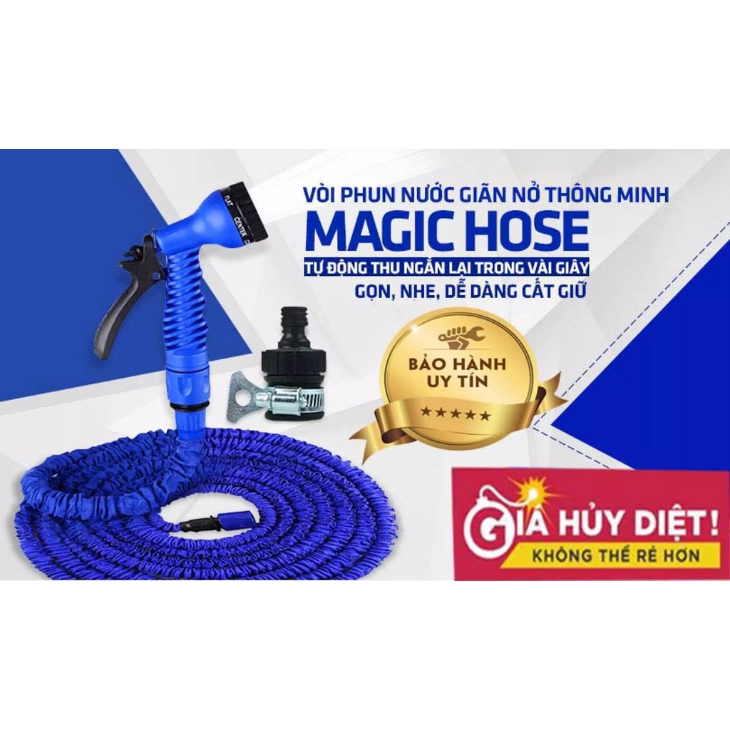 Vòi xịt nước giãn nở thông minh magic hose 30m