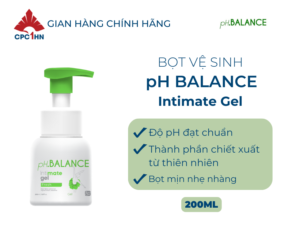 Bọt Vệ Sinh Phụ CPC1HN PH BALANCE INTIMATE GEL - Chai 200ml