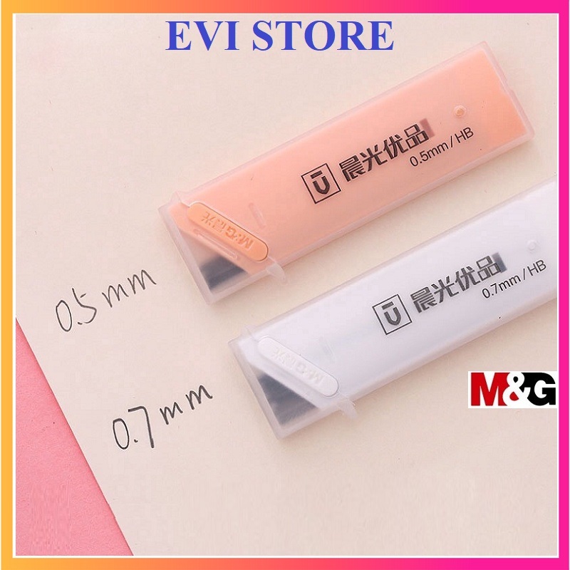 Ruột chì kim hb m&g asl37402 / asl37403 - ruột chì kim 37402 ngòi 0.5mm / ruột chì 37403 ngòi 0.7mm