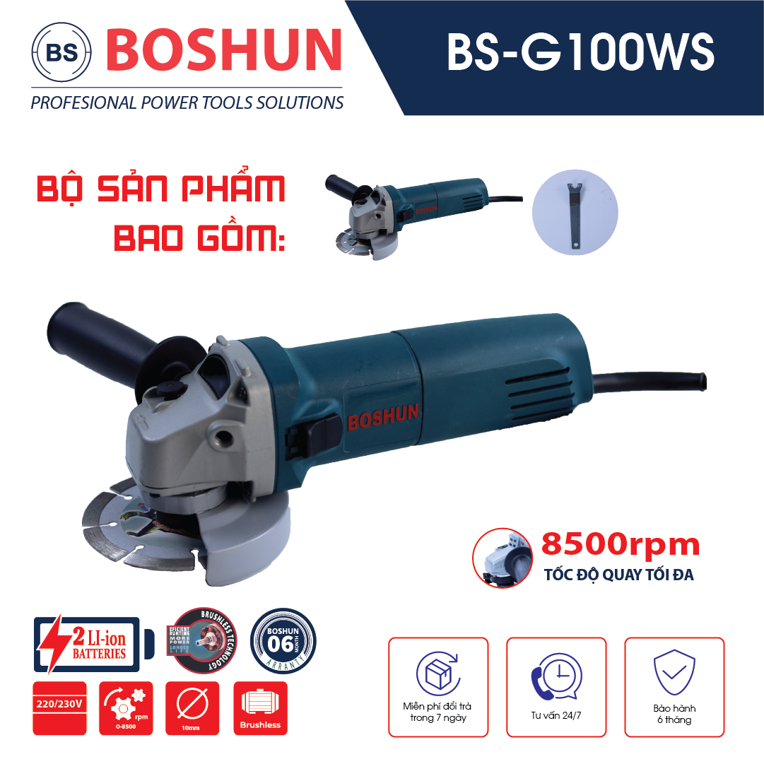 Máy Mài Điện Boshun - Máy Cưa Cầm Tay, Cưa Cành, Cắt Gỗ, Máy Mài Góc - Máy Chà Nhám - Máy Mài Điện Cầm Tay