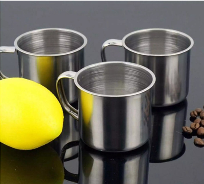 [8LY INOX CAO CẤP]COMBO8 Ly inox có quai uống nước. Ca làm đá có quai bằng inox/Chất liệu inox đảm bảo an toàn cho sức khỏe