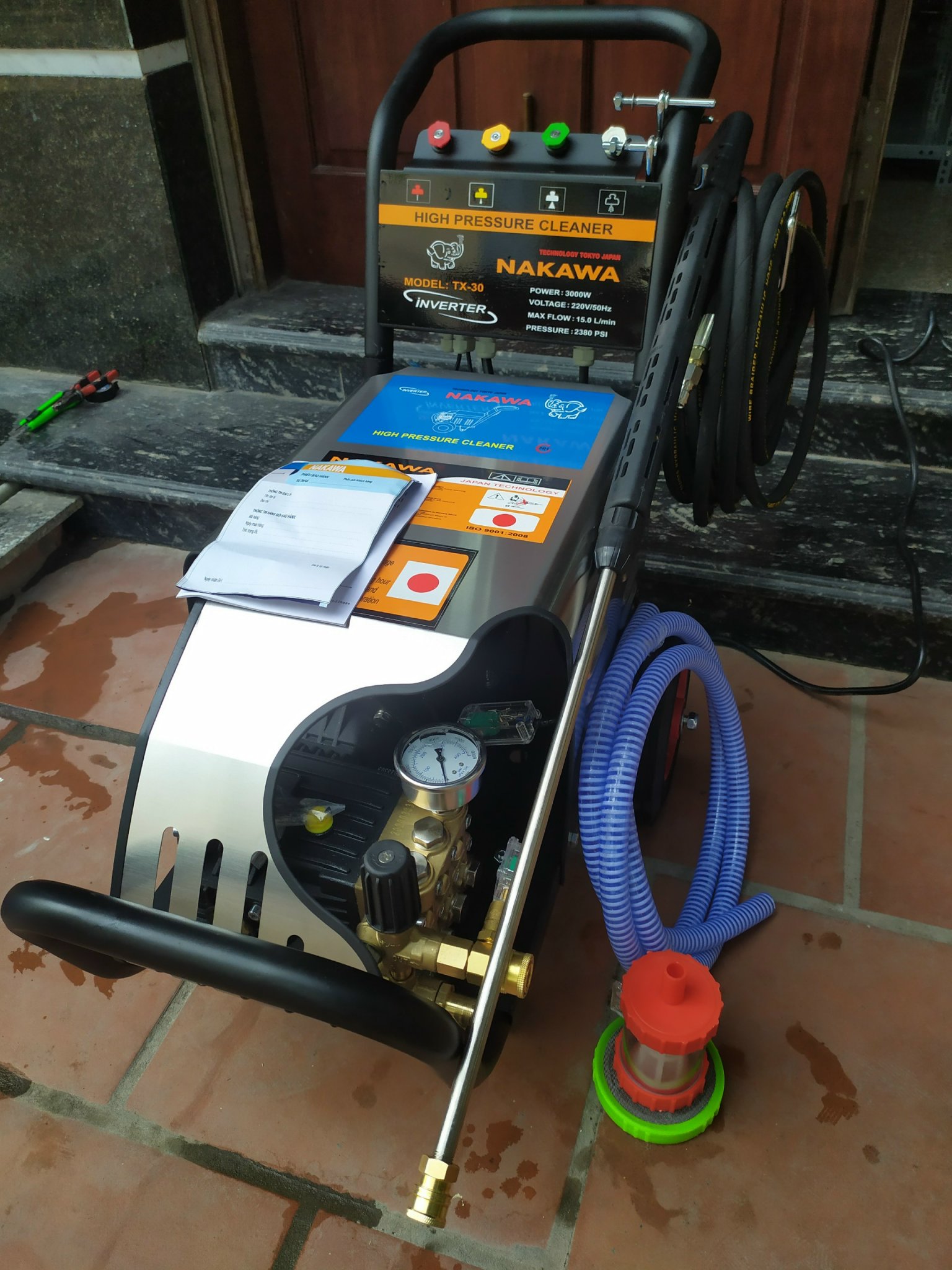 Máy rửa xe cao áp 3kw nakawa 2380psi