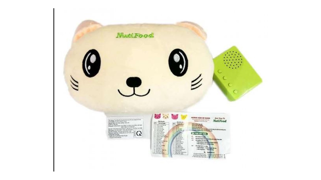 Gối ôm Mèo bông kể chuyện cổ tích cho bé yêu