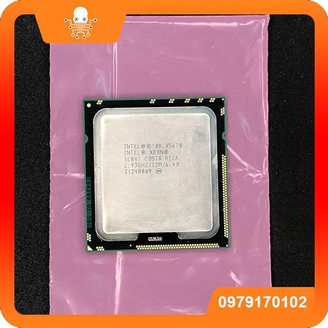 Cpu intel xeon x5675 6 nhân - 12 luồng 12mb cache socket 1366 dual tương đương i7 8700