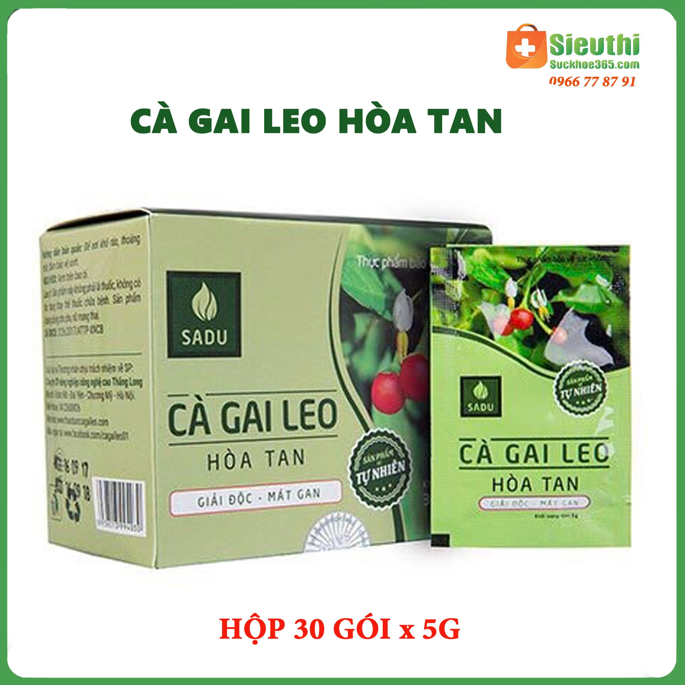 Trà cà gai leo hoà tan- giải độc mát gan