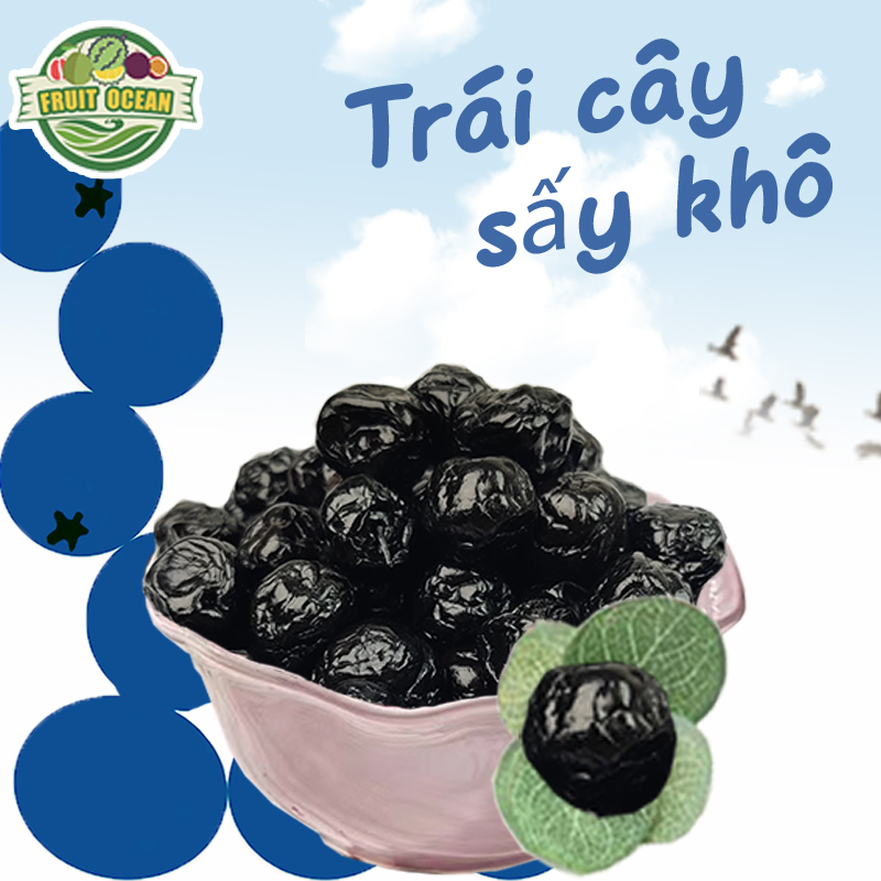 ăn vặt  Hai quả mận quả việt quất, quả mận anh đào 400g kẹo chua ngọt mận khô cho bữa ăn nhẹ giải trí