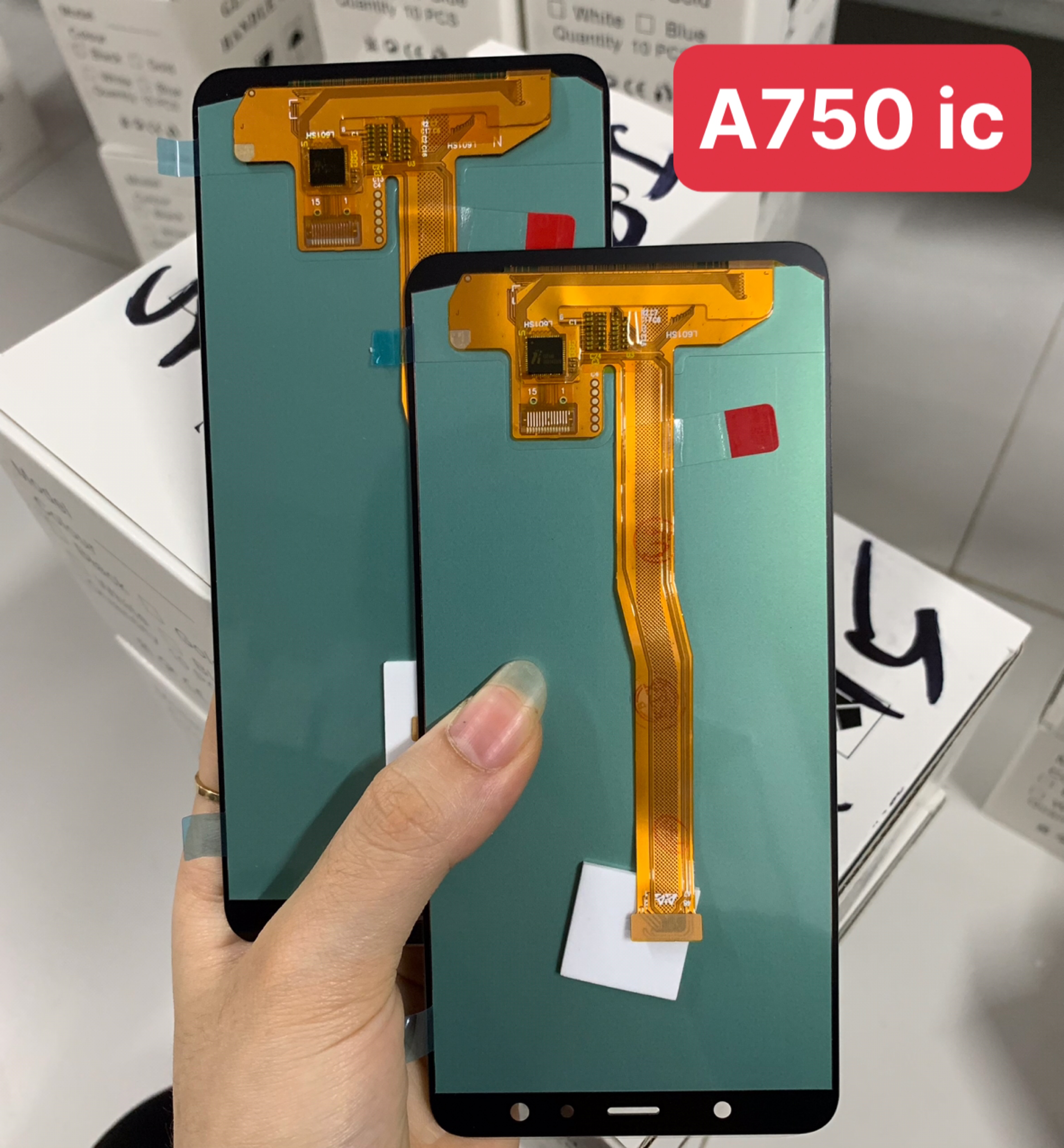 Màn hình oled rời galaxy a7 - 2018 / a750 màu đen,