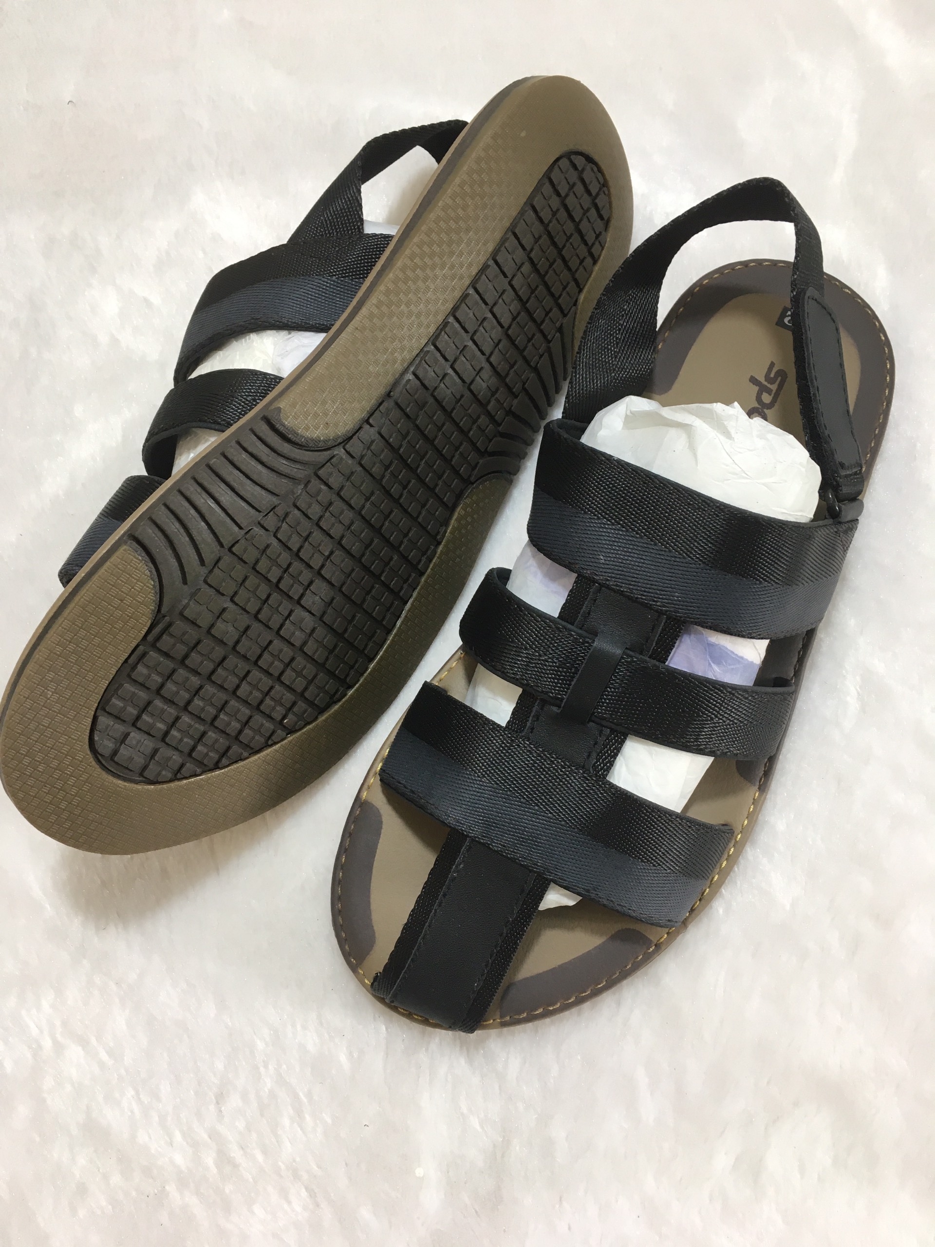 Sandal bít mũi quai dù nam lẻ size 42-sale-hỗ trợ khâu-sd vip225