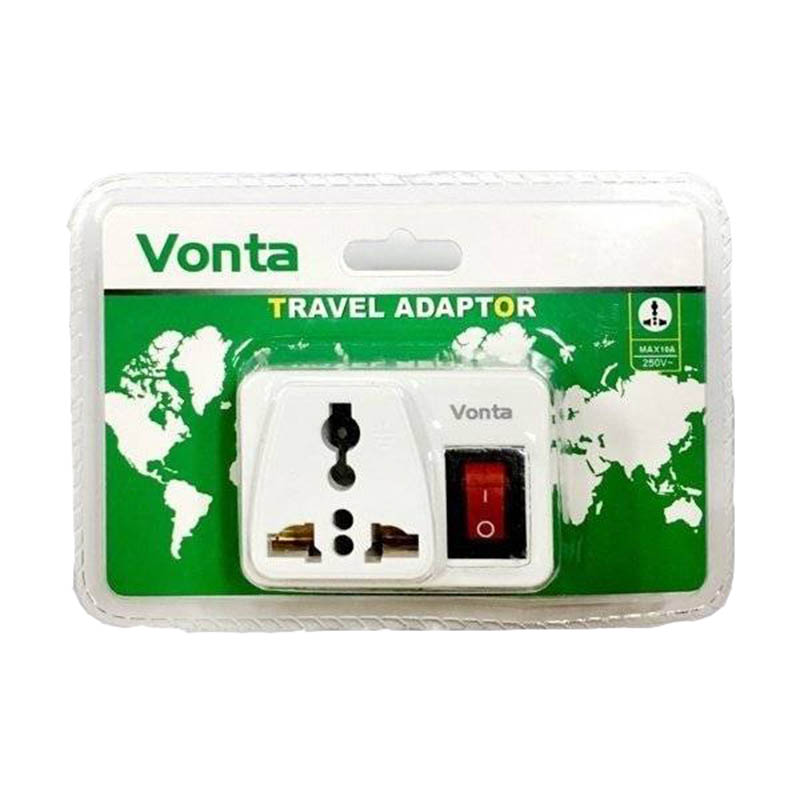 Ổ cắm chân đa năng có công tắc bật tắt nguồn vonta vt1
