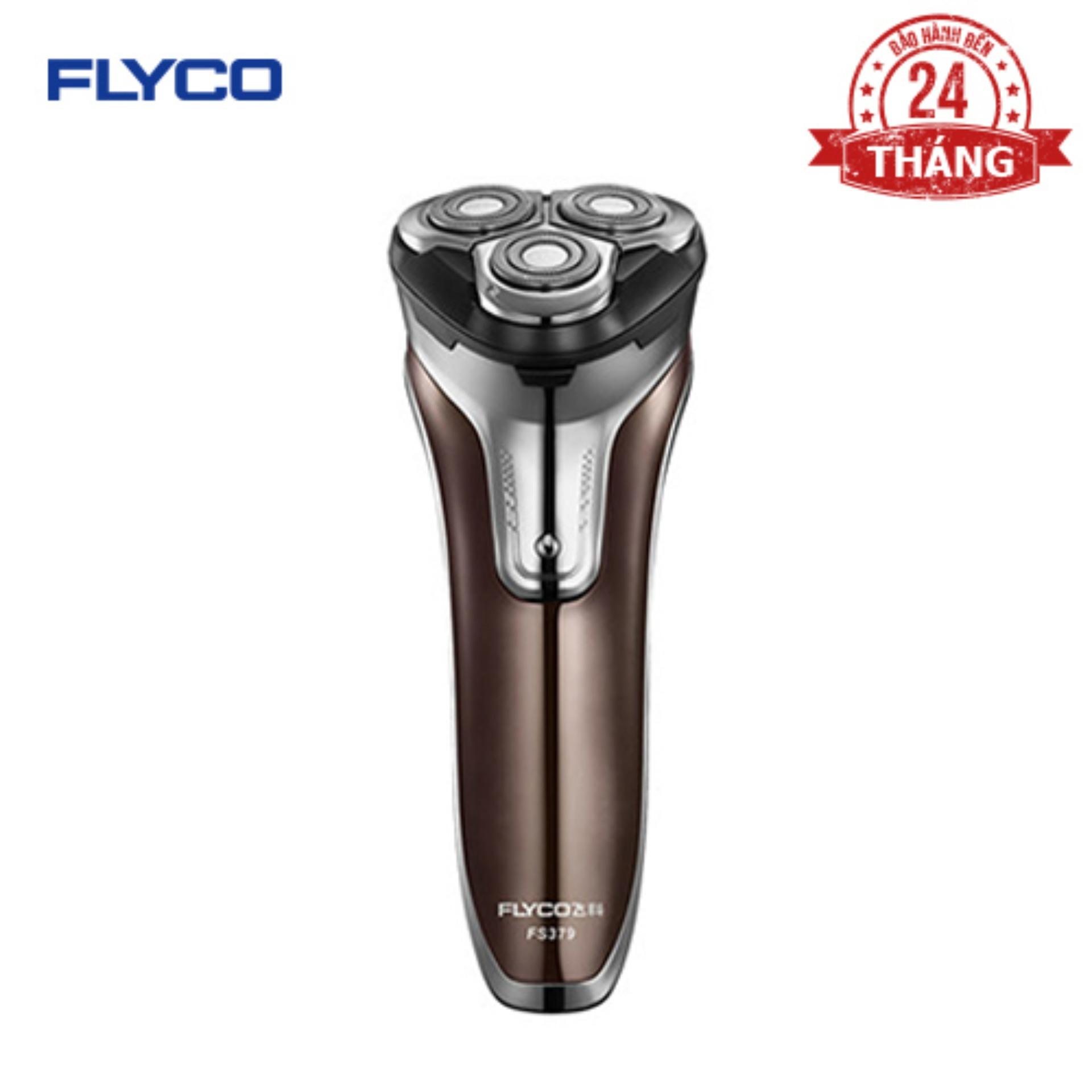 Máy Cạo Râu Flyco Fs379 3 Lưỡi (Vàng)