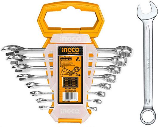 Bộ 8 cờ lê vòng miệng ingco hkspa1088