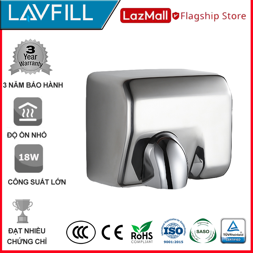 Máy sấy tay tự động bằng thép không gỉ 304 lavfill lfhd-1p