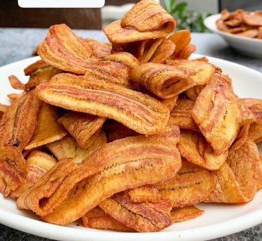 500g chuối sấy mè gừng giòn tan
