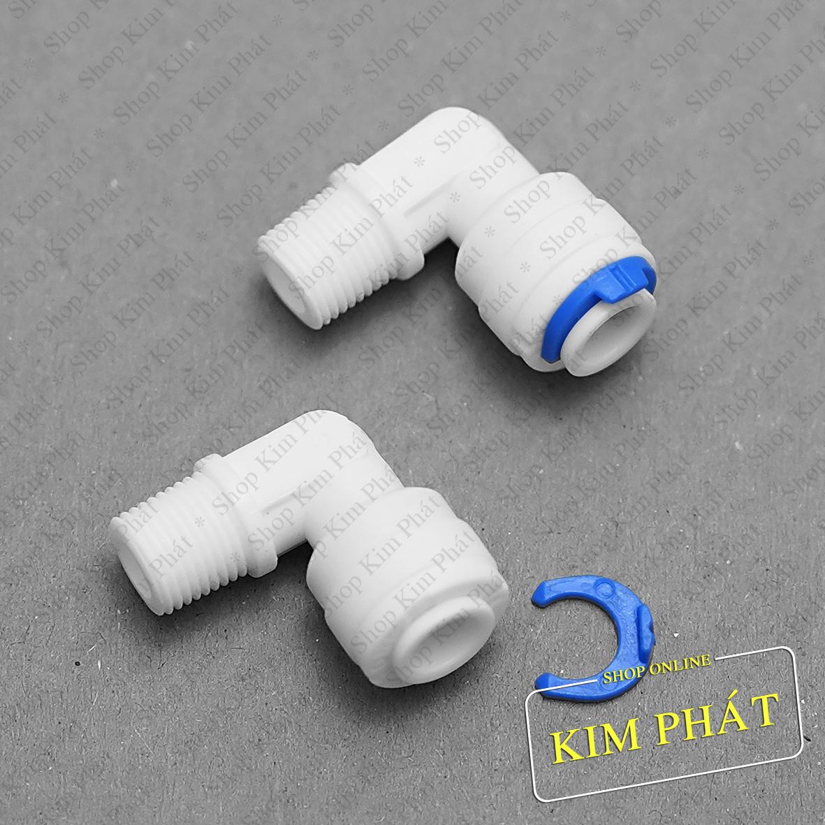 [HCM]Bộ 2 co nối nhanh ren 10 ra dây 6 co dùng cho vỏ màng R.O – 4042S