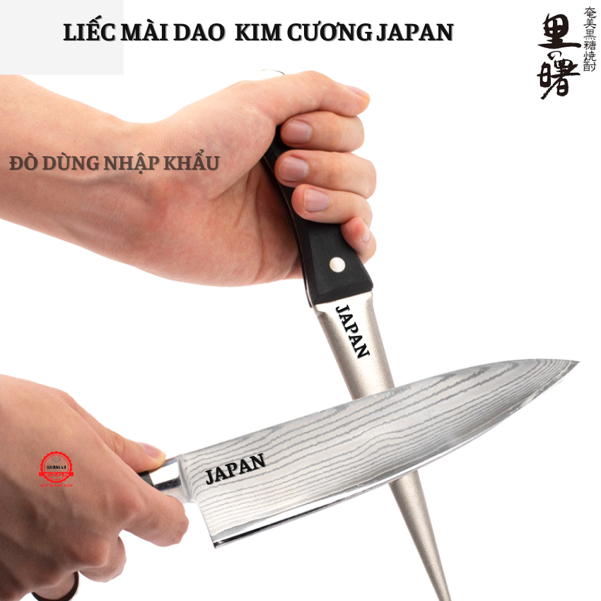 Liếc mài dao thép kim cương hàng nội địa JAPAN cao cấp-Dũa kim loại Diamond siêu cứng
