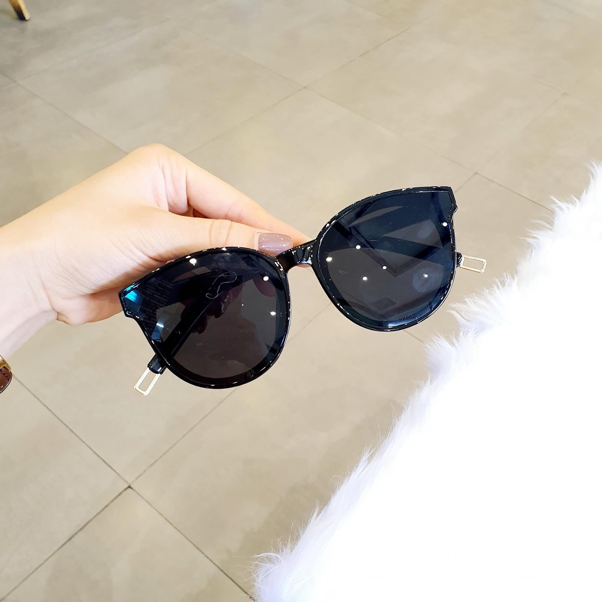 Mắt Kính Râm Chống Nắng Nam Nữ Kính Mắt Thời Trang Mắt Mèo Tiểu Thư