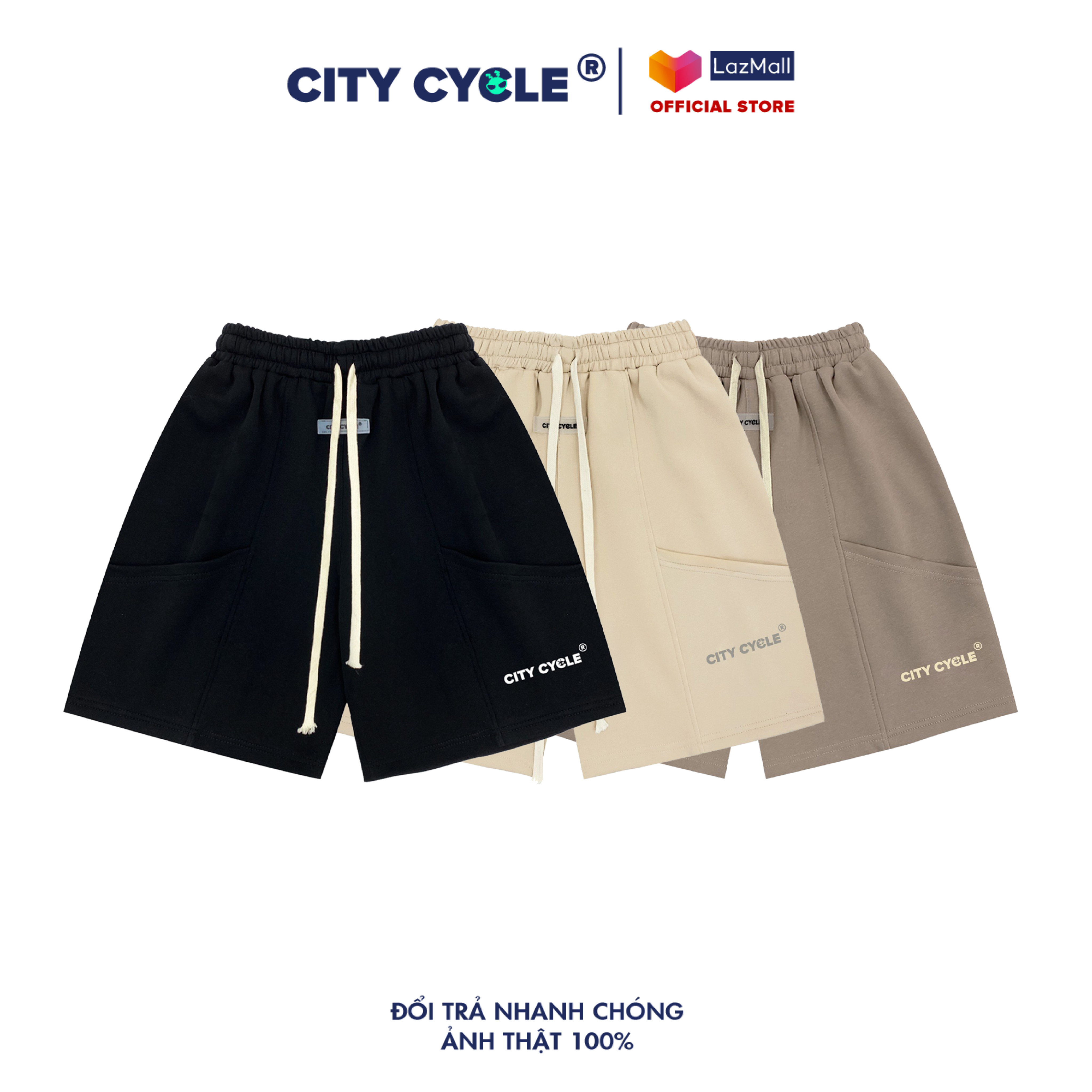 Quần short đùi local brand túi chéo City Cycle unisex form rộng nam nữ