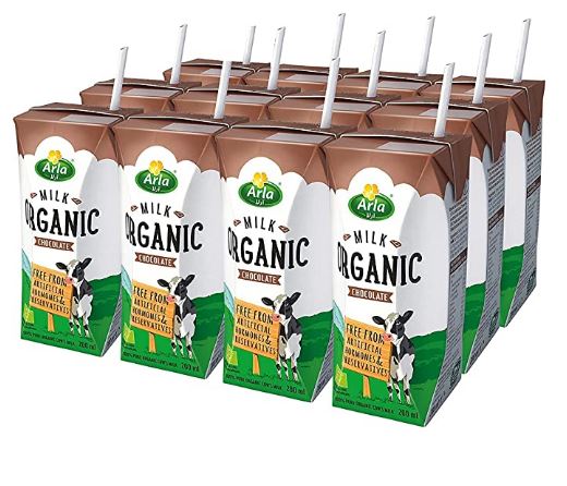 Date 09/24 thùng 12 hộp sữa hữu cơ arla vị socola 200ml - đan mạch