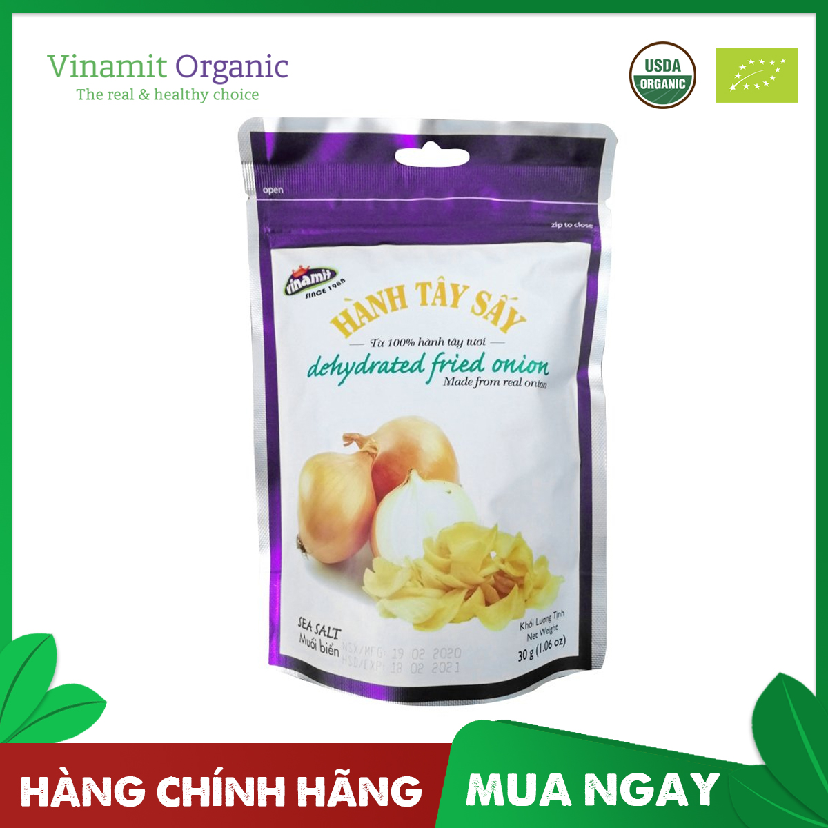 Hành tây sấy Vinamit  30g