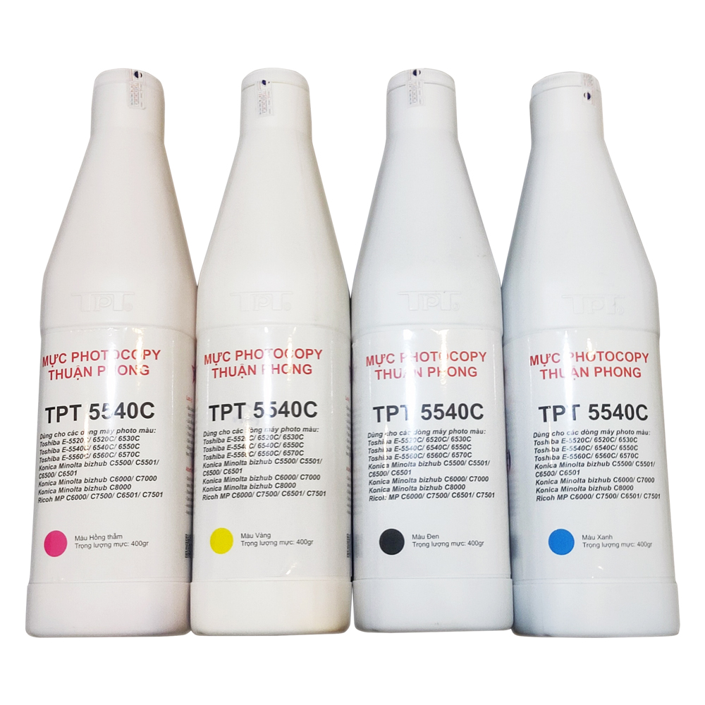 Mực đổ Thuận Phong 6540C dùng cho máy photocopy màu Toshiba 5540C/ 6540C/ 6550C/ 6570C/ Konica C6000/ C7000/ C8000/ Ricoh MP C6000/ C7500